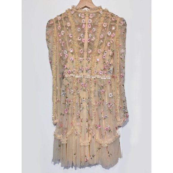 Needle & Thread | Wallflower Dress in Papaya Blush - Picture 5 of 12